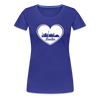 I love Berlin weiß - Frauen Premium T-Shirt - Königsblau