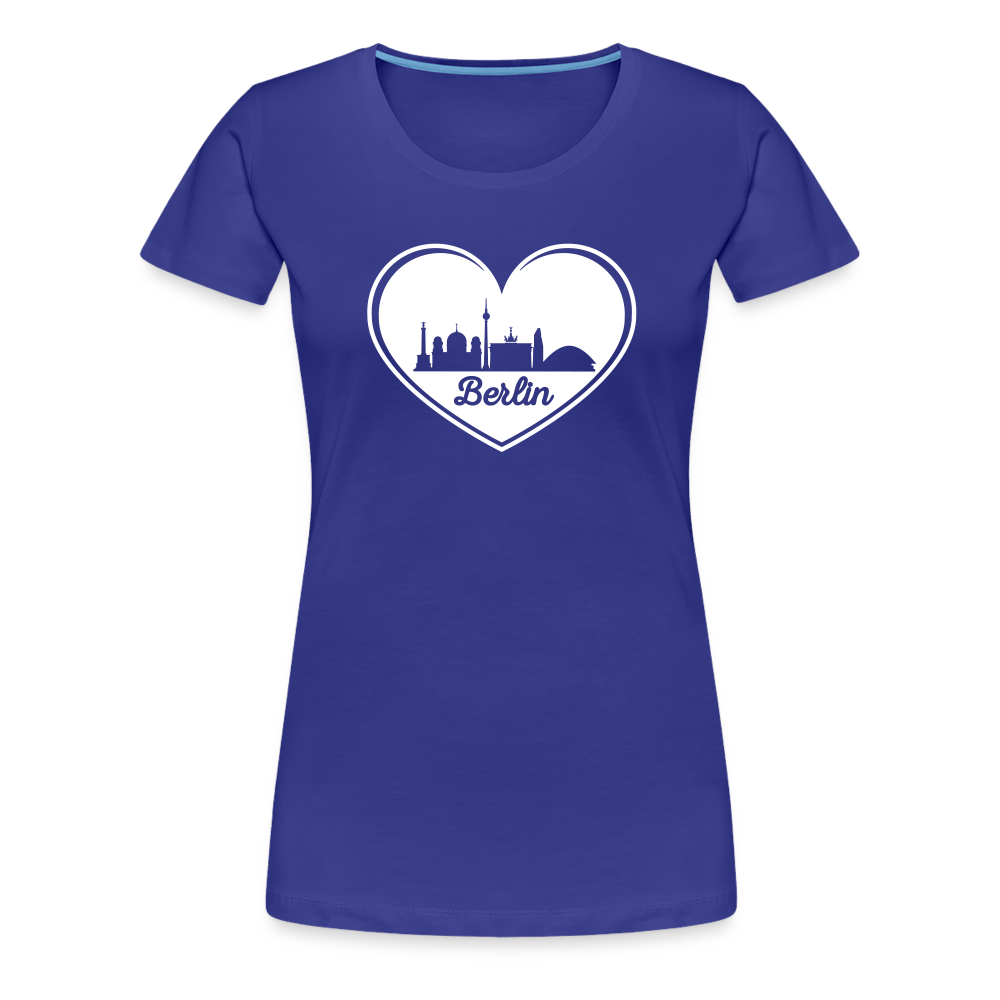 I love Berlin weiß - Frauen Premium T-Shirt - Königsblau