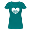 I love Berlin weiß - Frauen Premium T-Shirt - Divablau