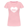 I love Berlin weiß - Frauen Premium T-Shirt - Hellrosa