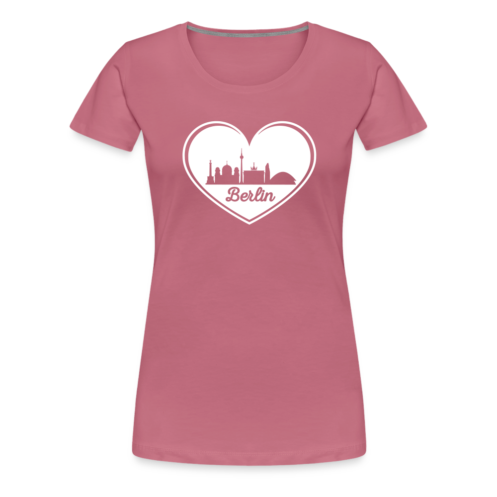 I love Berlin weiß - Frauen Premium T-Shirt - Malve