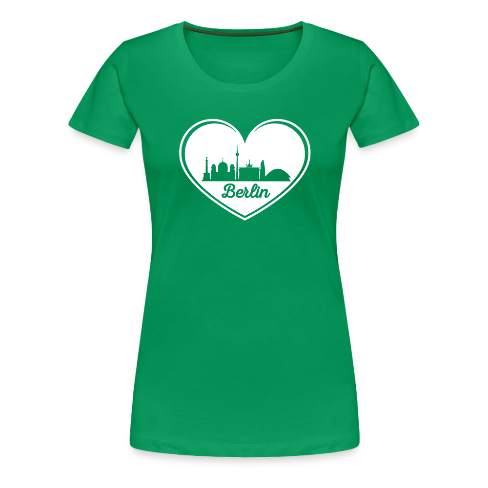 I love Berlin weiß - Frauen Premium T-Shirt - Kelly Green