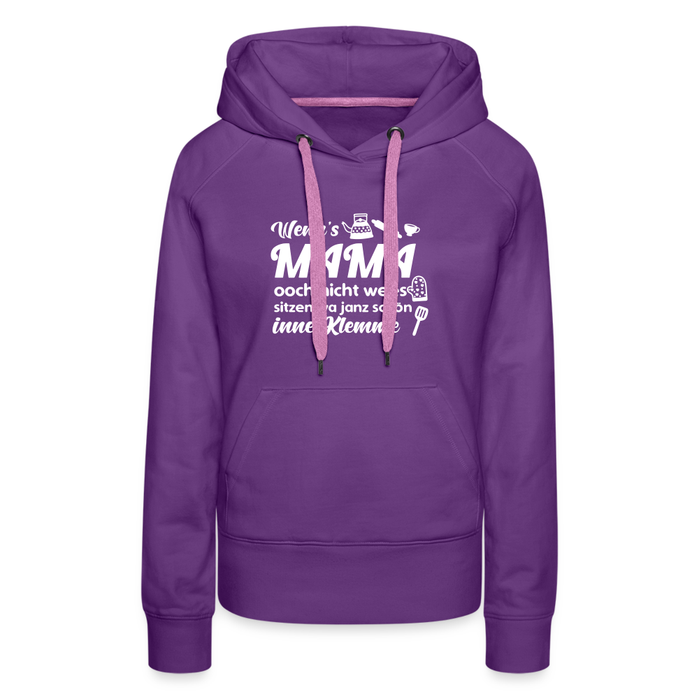 Wenn's Mama wees - Frauen Premium Hoodie - Purple