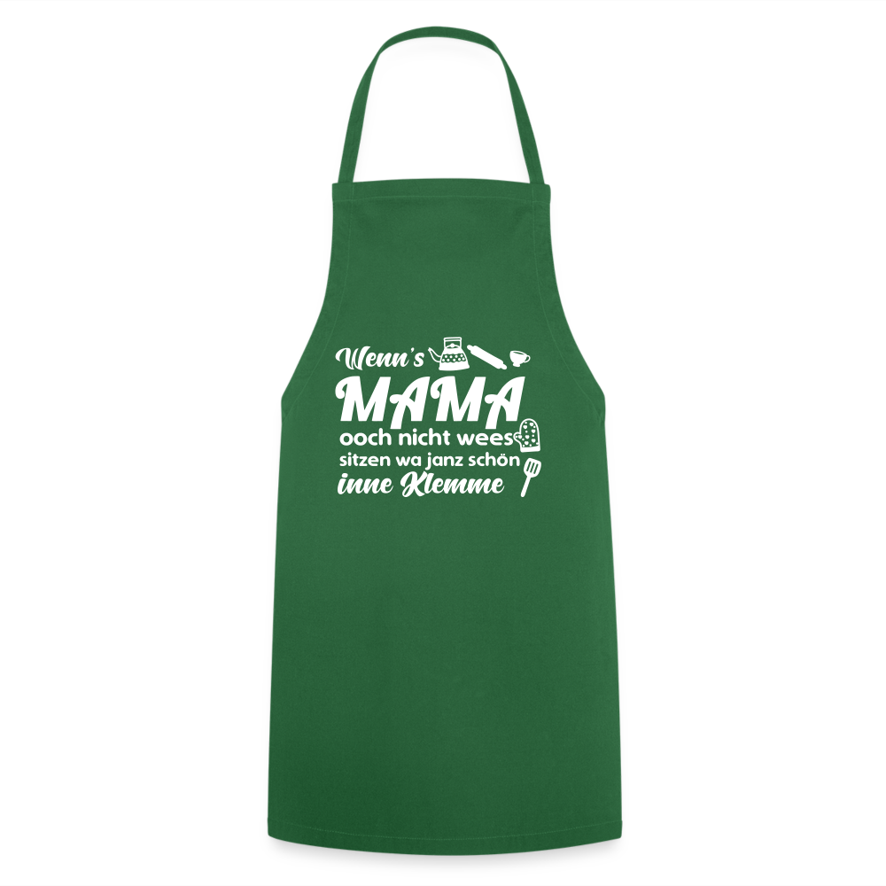 Wenn's Mama wees - Kochschürze - Grün