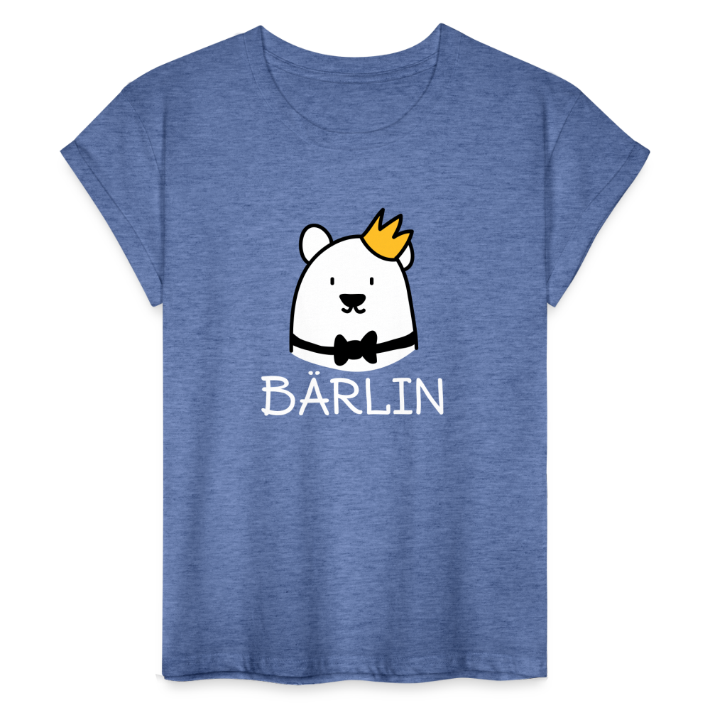 Bärlin - Frauen Oversize T-Shirt - Denim meliert