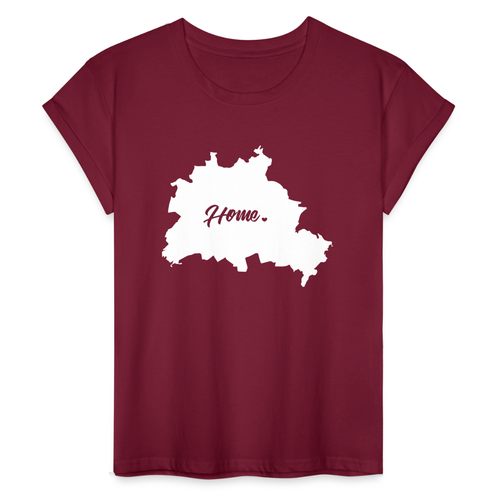 Heimat Berlin - Frauen Oversize T-Shirt - Bordeaux