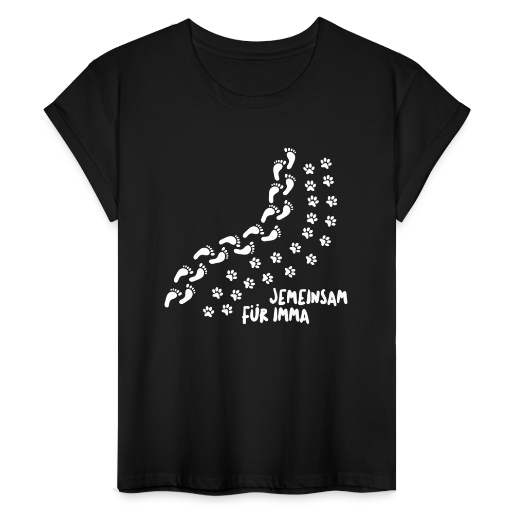Jemeinsam Für Imma - Frauen Oversize T-Shirt - Schwarz