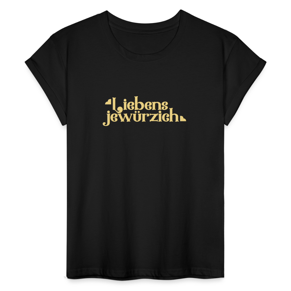 Liebensjewürzich - Frauen Oversize T-Shirt - Schwarz