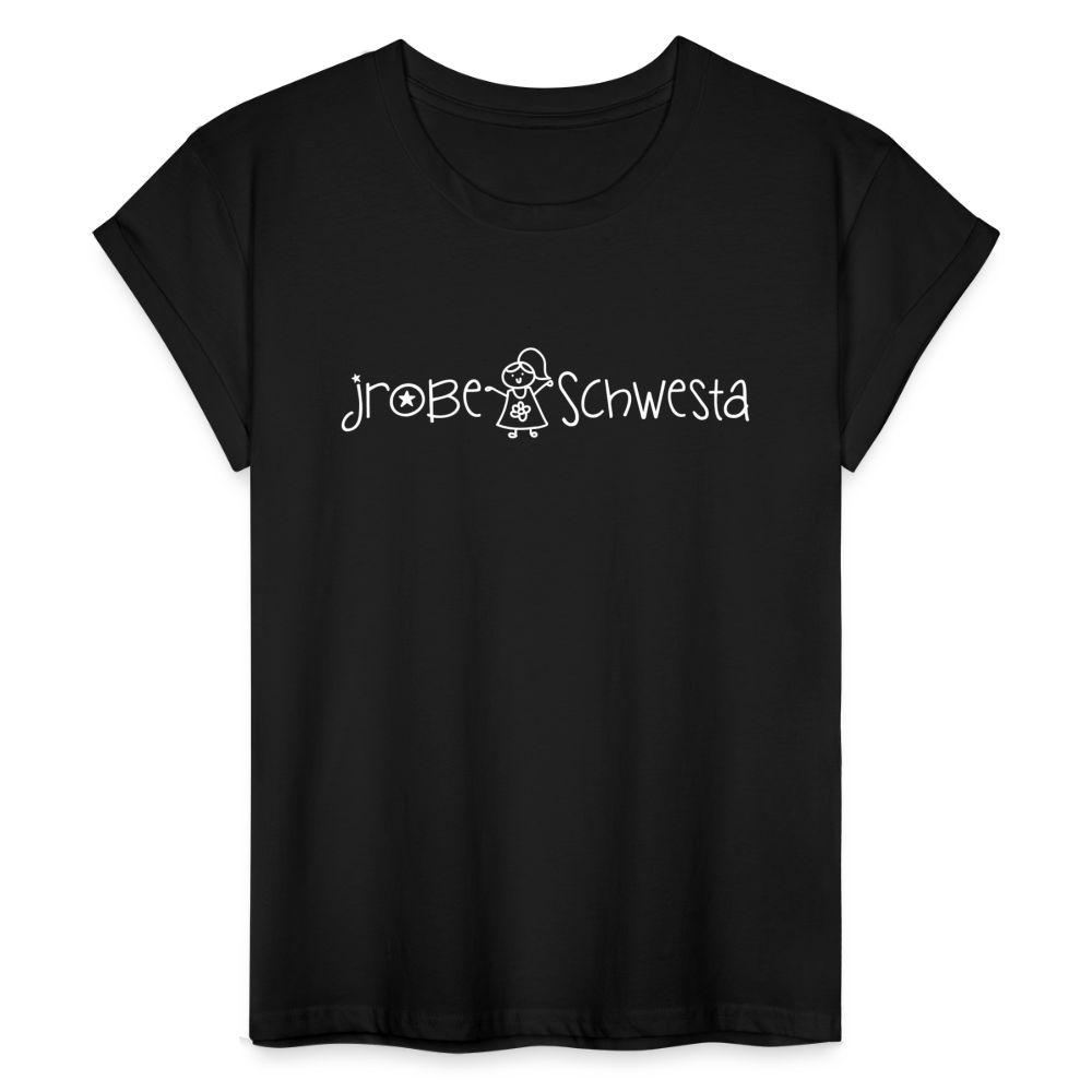 Meene Schwesta - Frauen Oversize T-Shirt - Schwarz