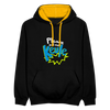 Call me Keule! - Kontrast Hoodie - Schwarz/Gold
