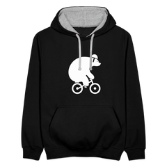 Fahrradbär - Kontrast Hoodie