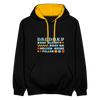 d.b.d.d.h.k.P - Kontrast Hoodie - Schwarz/Gold