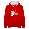 Dit is mir sowat von - Kontrast Hoodie - Rot/Weiß