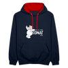 Dit is mir sowat von - Kontrast Hoodie - Navy/Rot