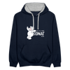 Dit is mir sowat von - Kontrast Hoodie - Navy/Grau meliert
