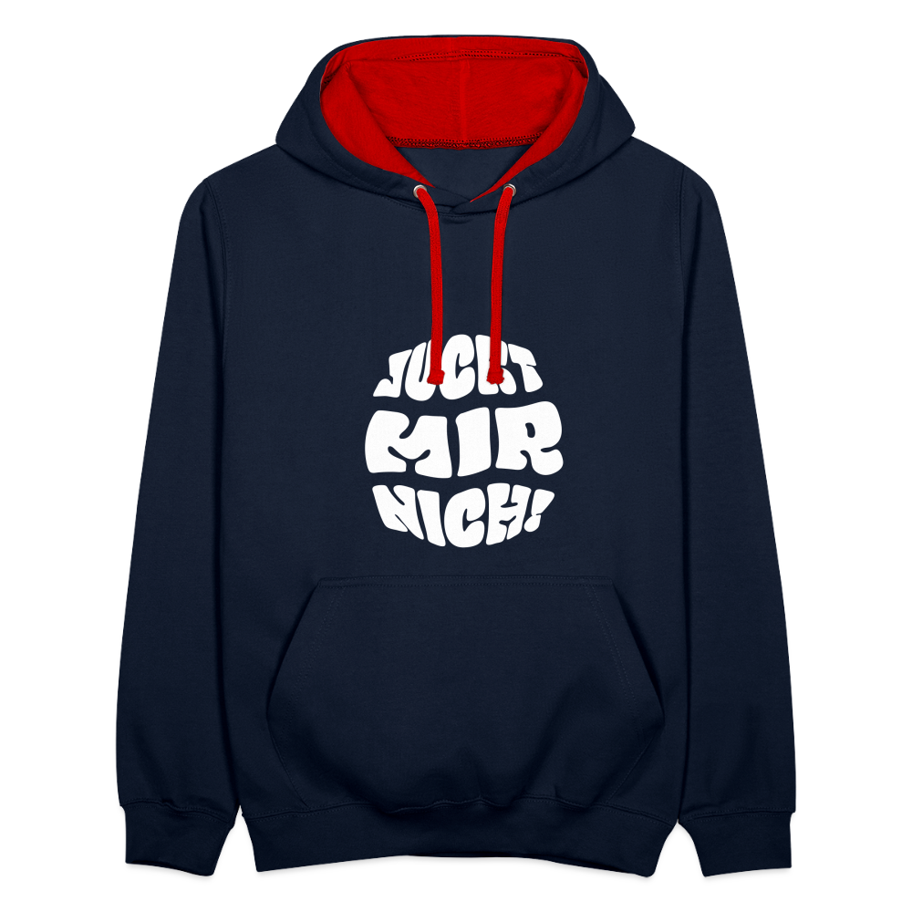 Juckt Mir Nich! - Kontrast Hoodie - Navy/Rot
