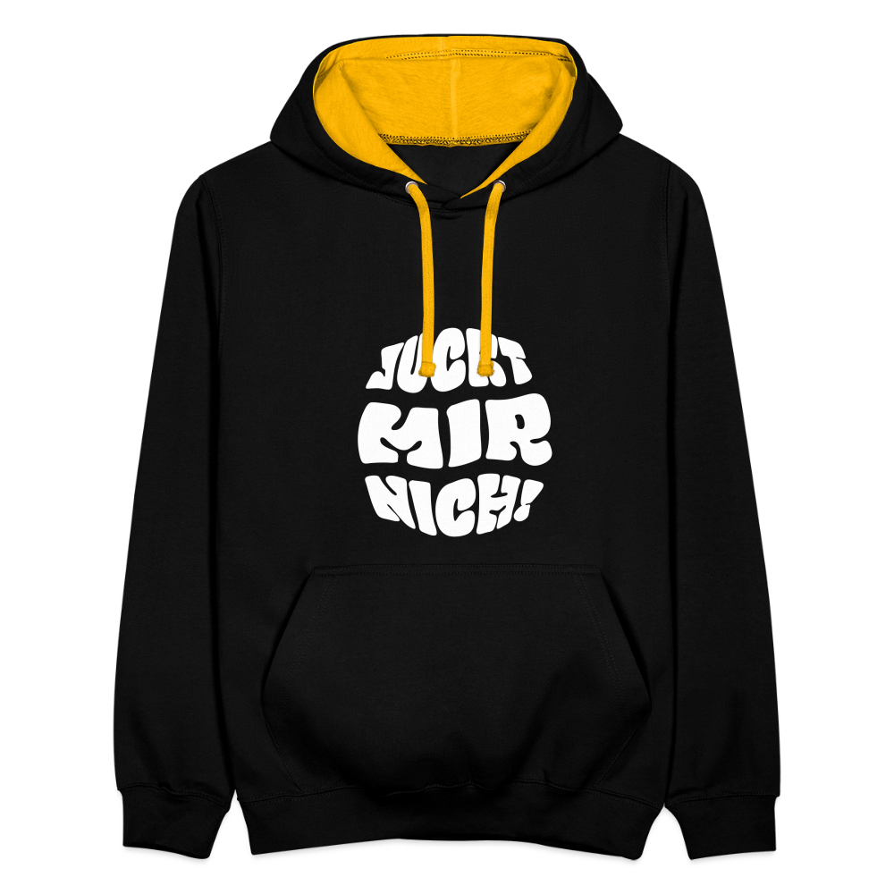 Juckt Mir Nich! - Kontrast Hoodie - Schwarz/Gold