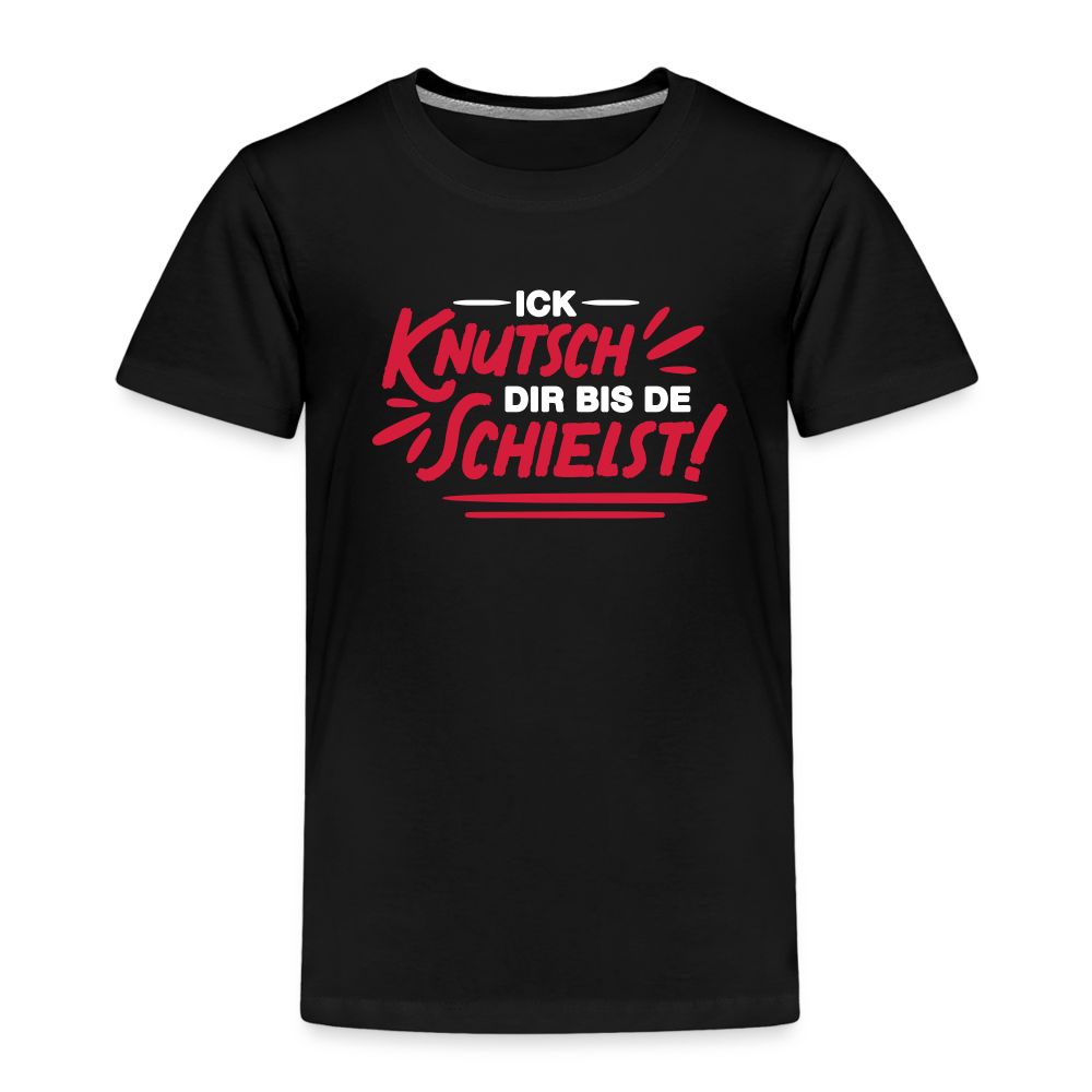 Ick knutsch dir! - Kinder Premium T-Shirt - Schwarz
