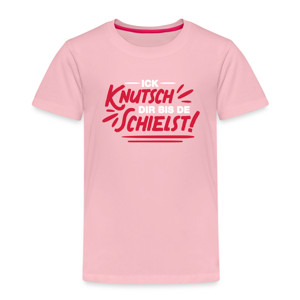 Ick knutsch dir! - Kinder Premium T-Shirt - Hellrosa