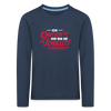 Ick knutsch dir! - Kinder Langarmshirt - Navy
