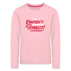 Ick knutsch dir! - Kinder Langarmshirt - Hellrosa