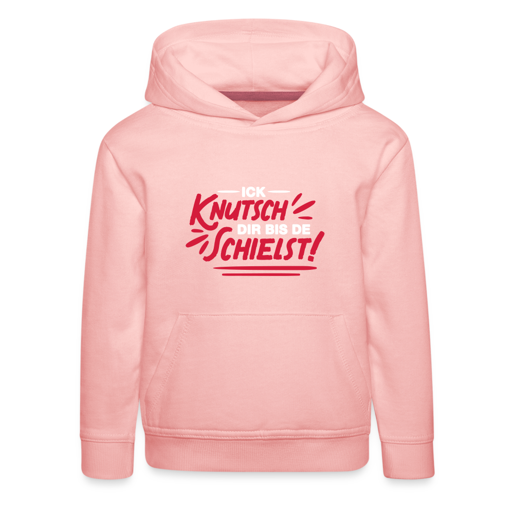 Ick knutsch dir! - Kinder Premium Hoodie - Kristallrosa