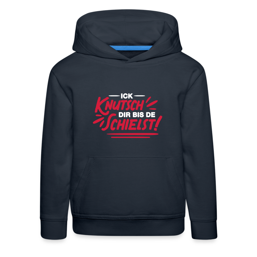 Ick knutsch dir! - Kinder Premium Hoodie - Navy