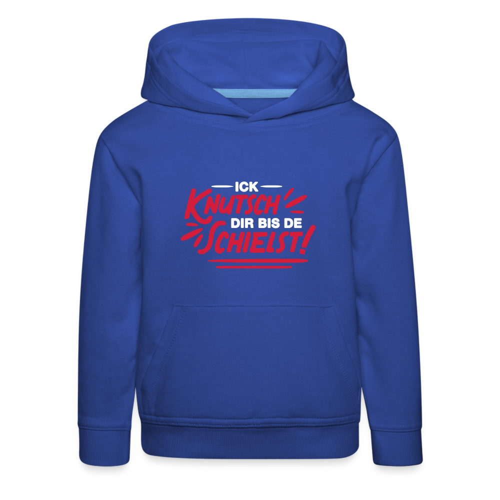 Ick knutsch dir! - Kinder Premium Hoodie - Royalblau