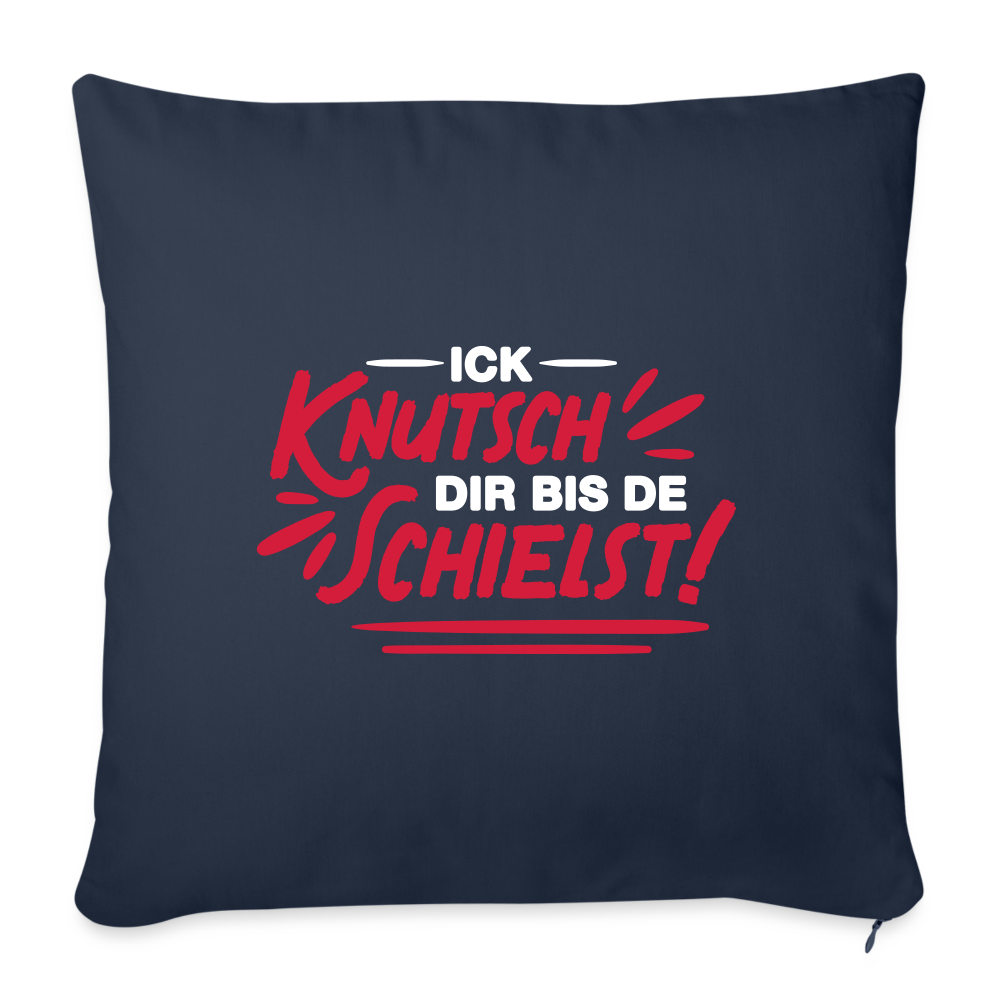 Ick knutsch dir! - Sofakissen mit Füllung (45 x 45 cm) - Navy
