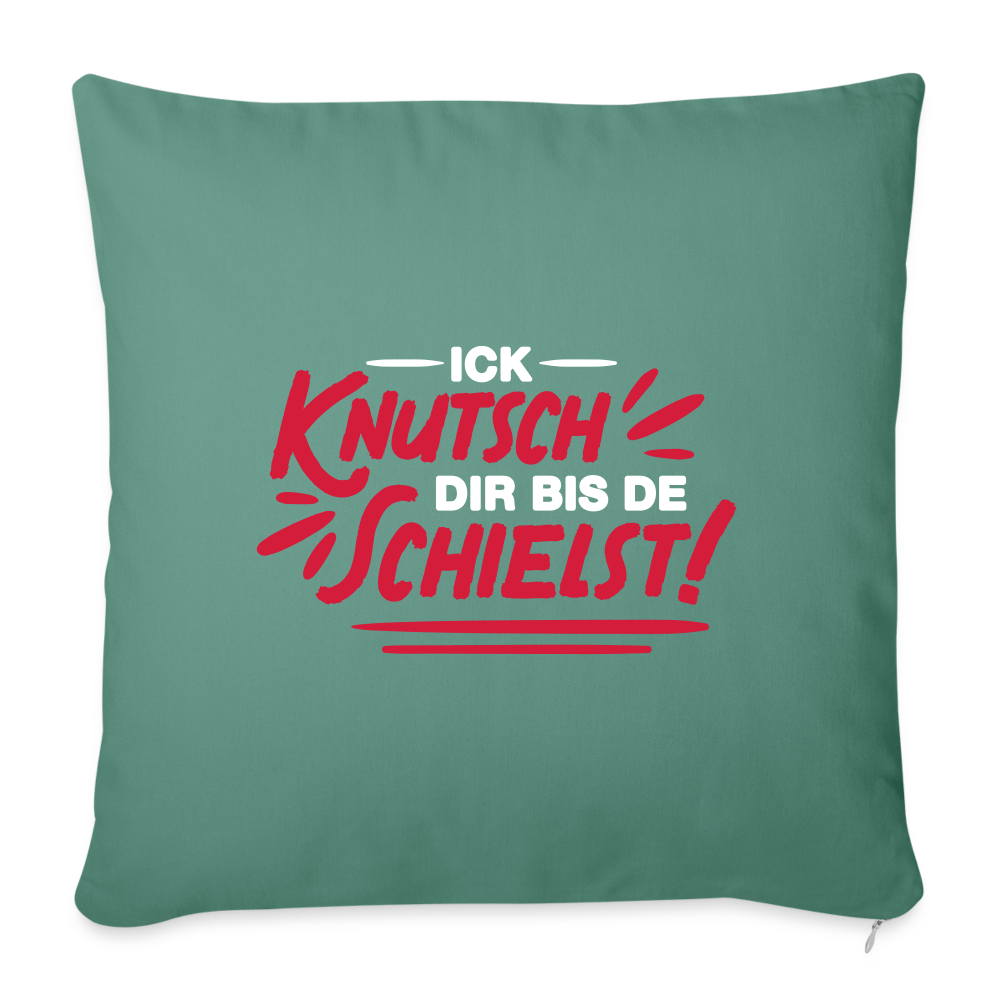 Ick knutsch dir! - Sofakissen mit Füllung (45 x 45 cm) - Tanngrün