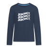Jebongt! - Teenager Langarmshirt - Navy