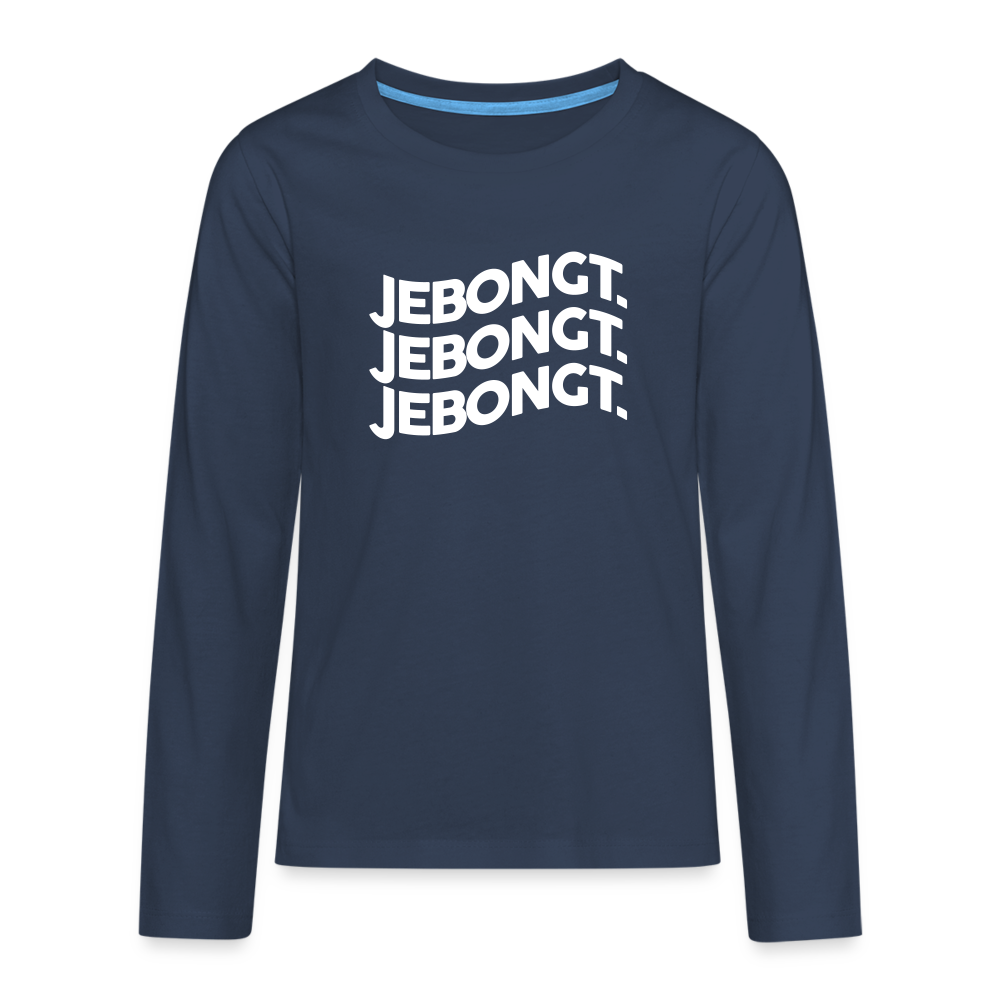 Jebongt! - Teenager Langarmshirt - Navy