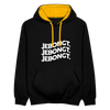 Jebongt! - Kontrast Hoodie - Schwarz/Gold