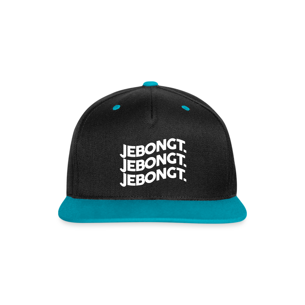 Jebongt - Snapback Cap - Schwarz/Türkis