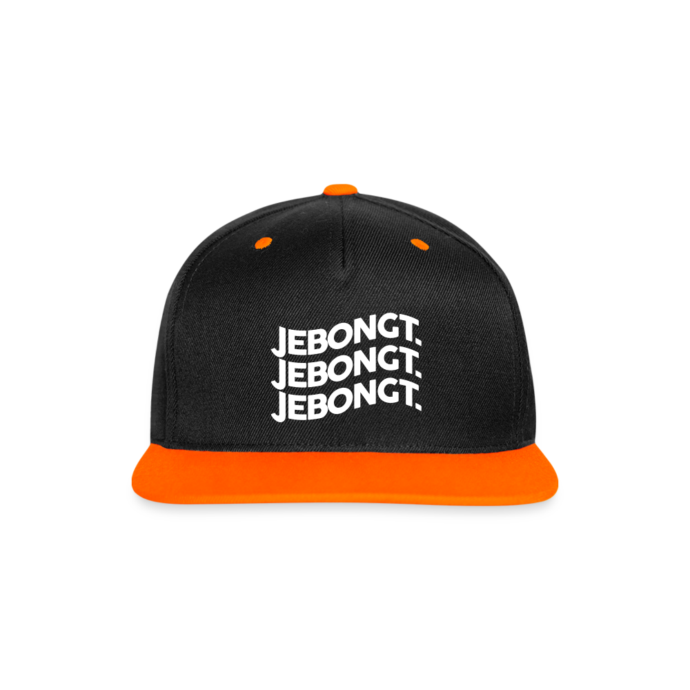 Jebongt - Snapback Cap - Schwarz/Neonorange