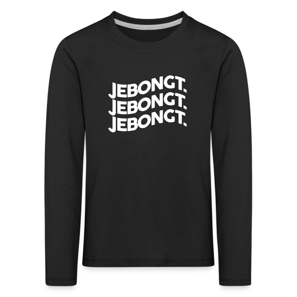 Jebongt! - Kinder Langarmshirt - Schwarz