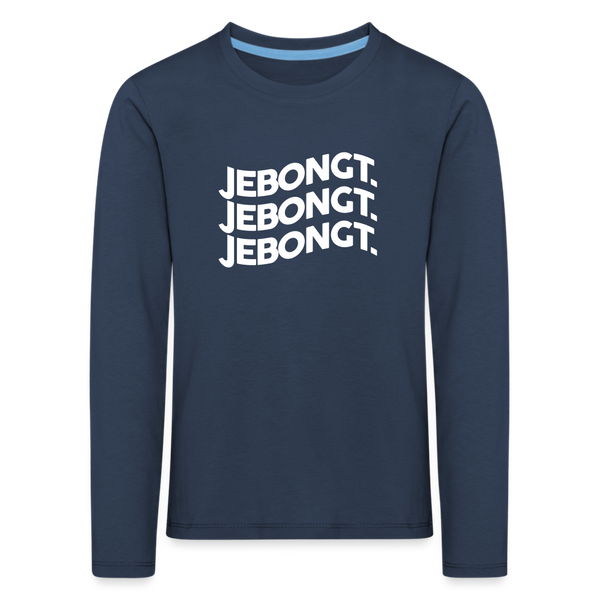 Jebongt! - Kinder Langarmshirt - Navy