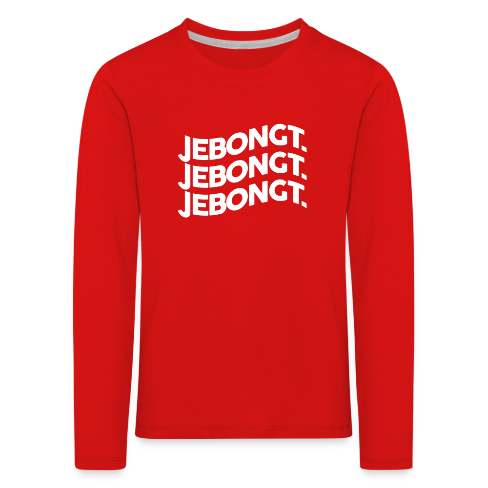 Jebongt! - Kinder Langarmshirt - Rot