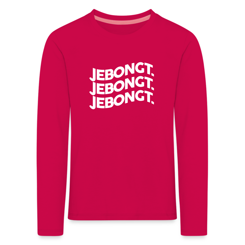 Jebongt! - Kinder Langarmshirt - dunkles Pink