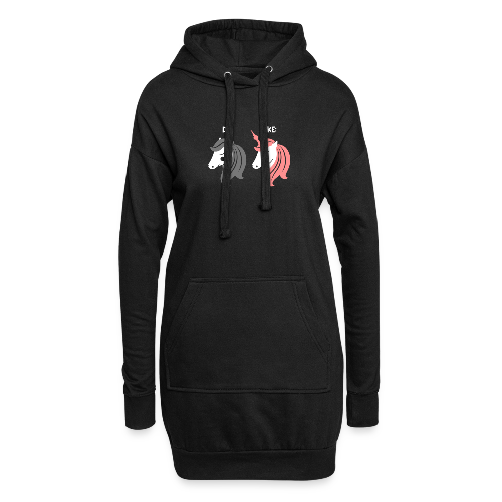 Berliner Einhorn - Hoodie-Kleid - black