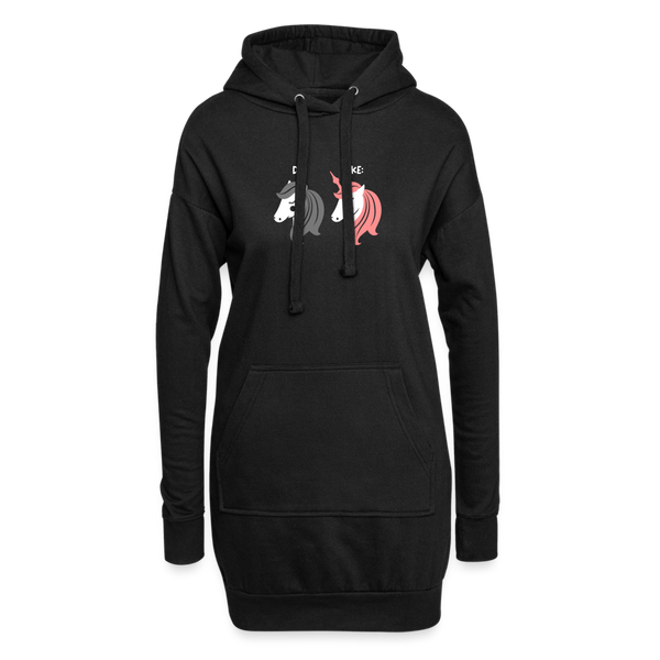 Berliner Einhorn - Hoodie-Kleid - black