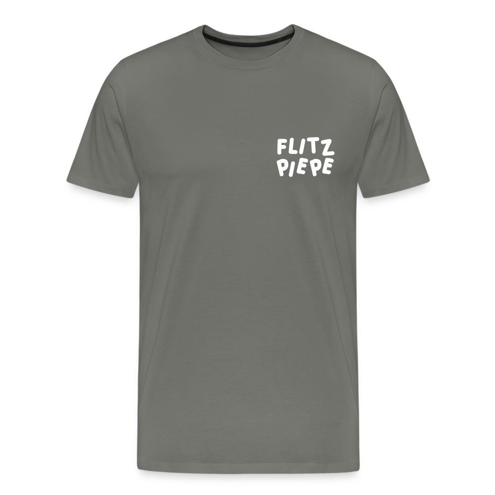 Flitzpiepe - Männer Premium T-Shirt - asphalt