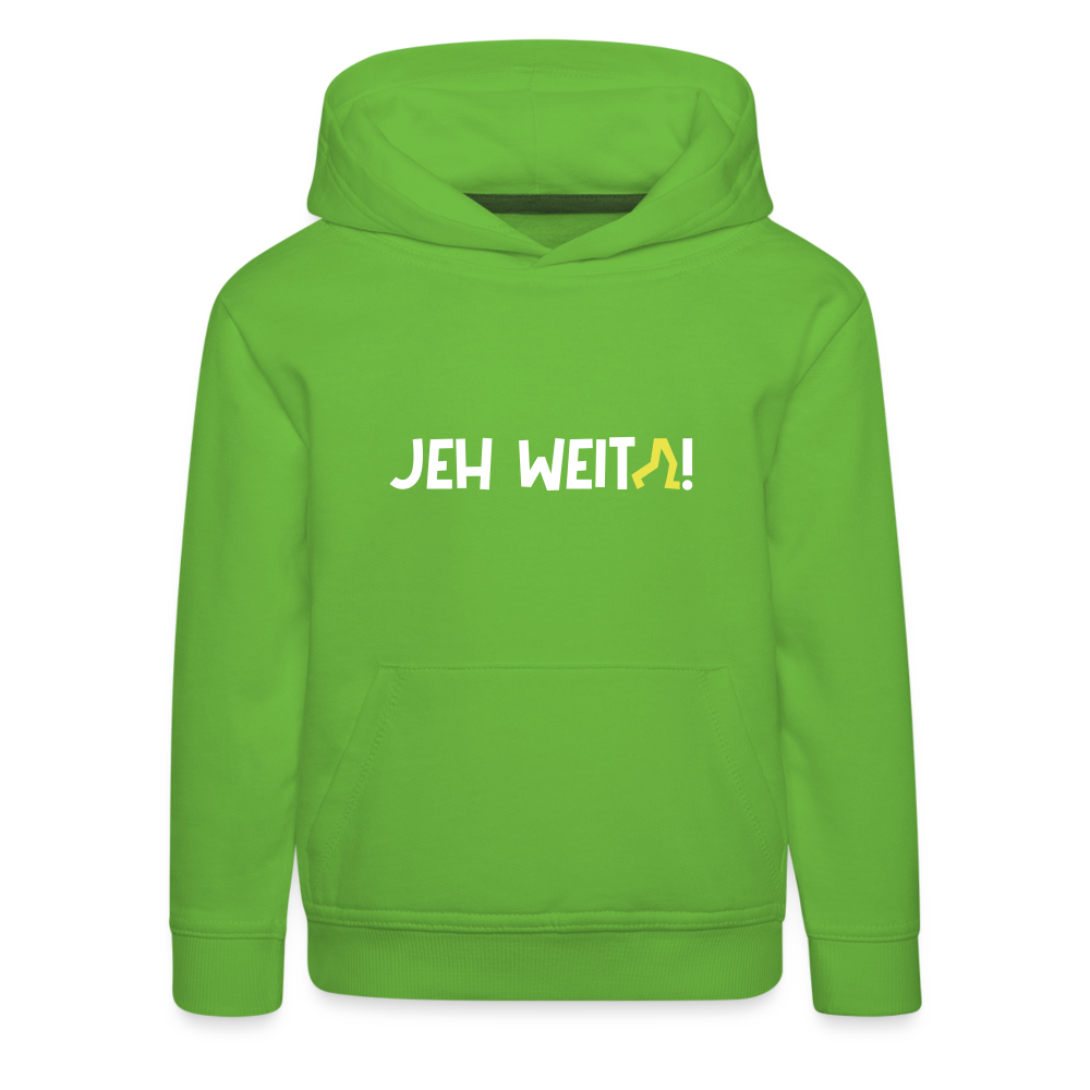 Jeh Weita! - Kinder Premium Hoodie - light green