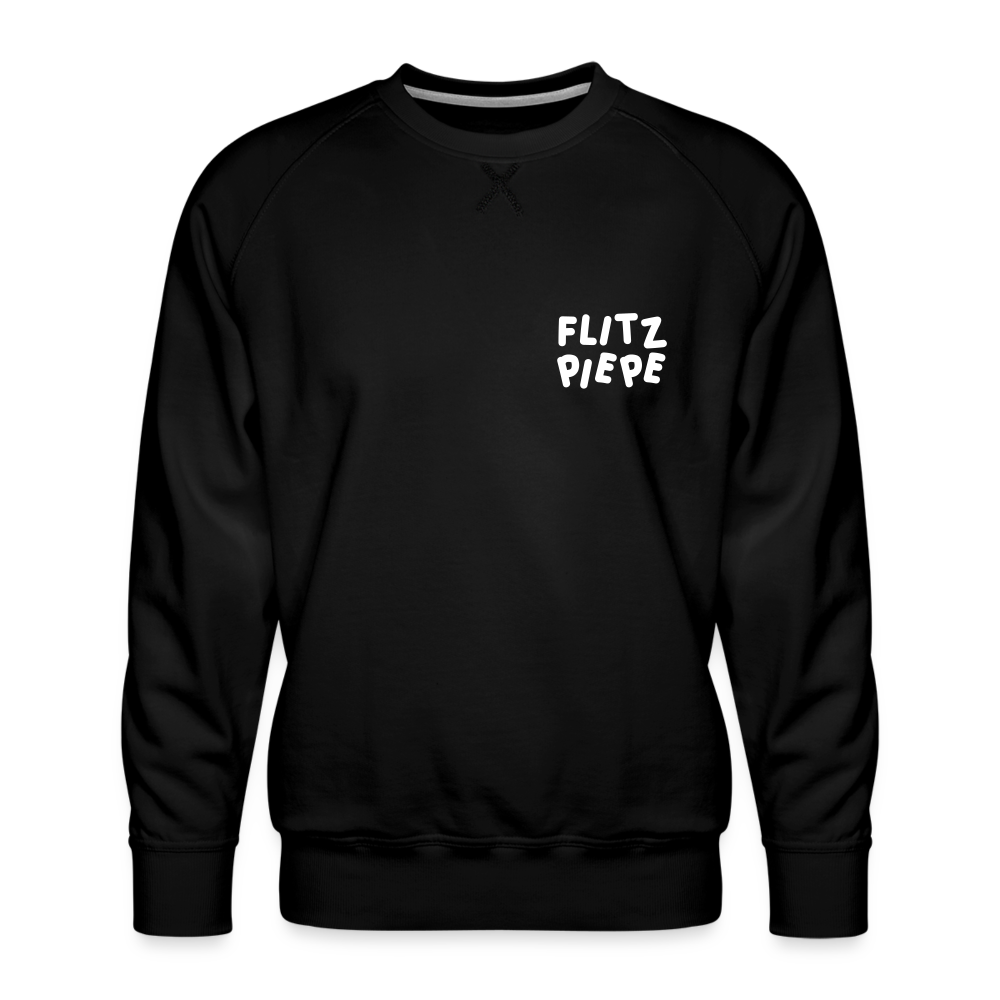 Flitzpiepe - Männer Premium Sweatshirt - black