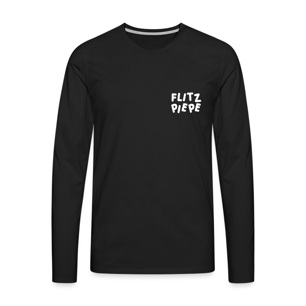 Flitzpiepe - Männer Premium Langamshirt - black