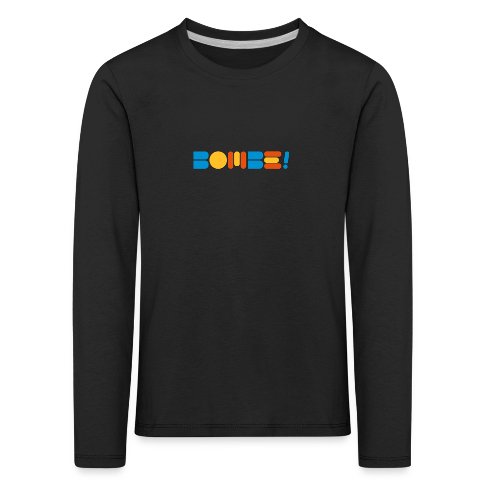 Bombe! - Kinder Langarmshirt - black