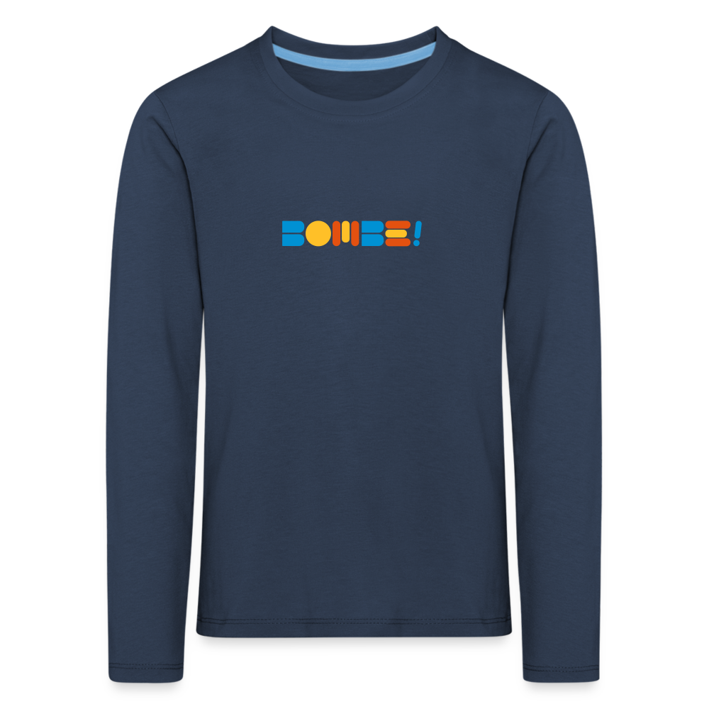 Bombe! - Kinder Langarmshirt - navy