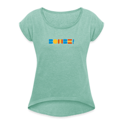 Bombe! - Frauen T-Shirt mit gerollten Ärmeln