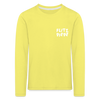 Flitzpiepe - Kinder Langarmshirt - yellow