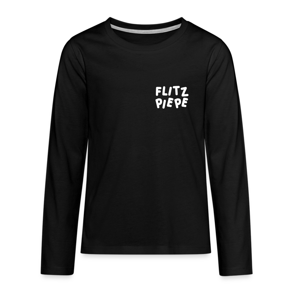 Flitzpiepe - Teenager Langarmshirt - black